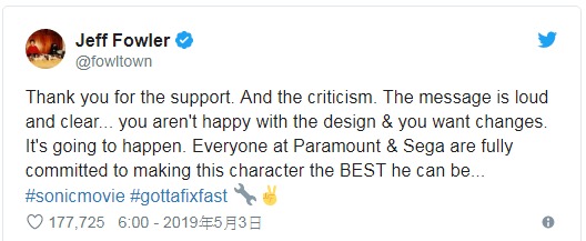 真人版《音速小子》太醜被罵到「打掉重做」　導演宣佈「延遲3個月」上映時間曝光！